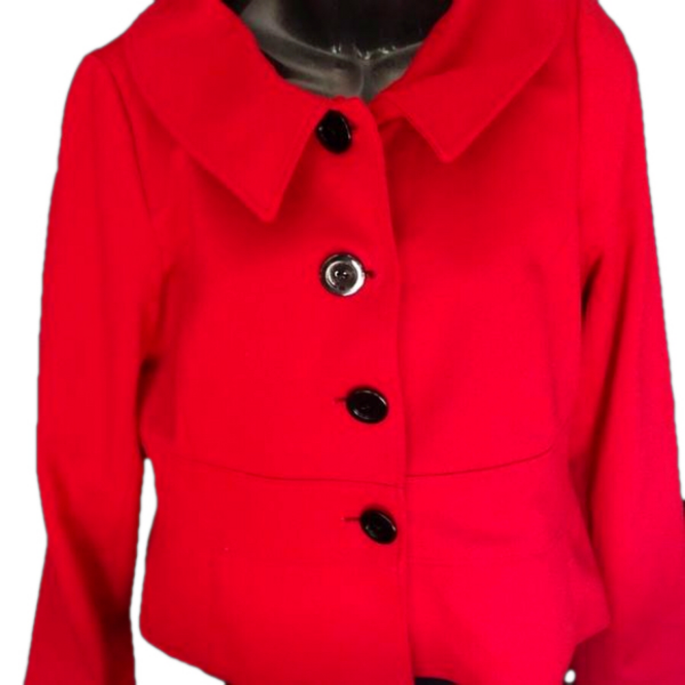 RENUAR COLLECTION SHORT RED COAT